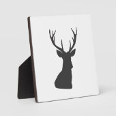 Silhouette Hirsche Silhouette Wild Postca Fotoplatte (Vorderseite)