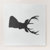 Silhouette Hirsche Silhouette Wild Postca Puzzle (Horizontal)
