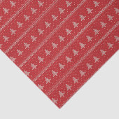 Silhouette Holiday Trees Rotes Muster Seidenpapier (Ausschnitt)