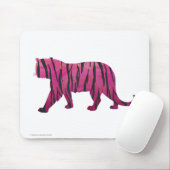 Silhouette Hot Pink und Black Tiger Mousepad (Mit Mouse)
