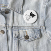 Silhouette Hund Button (Beispiel)