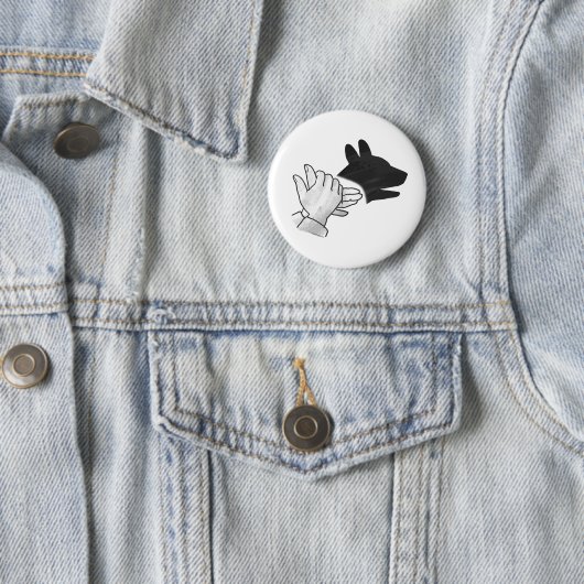 Silhouette Hund Button (Beispiel)