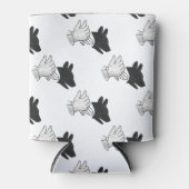 Silhouette Hund Dosenkühler (Vorderseite)