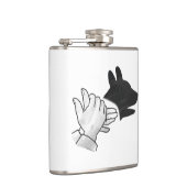 Silhouette Hund Flachmann (Rechts)