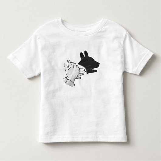 Silhouette Hund Kleinkind T-shirt (Vorderseite)