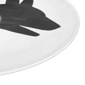 Silhouette Hund Schneidebrett (Ecke)