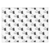 Silhouette Hund Tischdecke (Vorderseite (Horizontal))