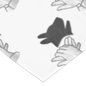 Silhouette Hund Tischdecke (Schrägansicht)