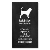 Silhouette Hunde Rasse Vertikal Magnetische Visitenkarte (Vorderseite Vertikal)