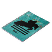 Silhouette "Hunter Jumper" anzeigen Notizblock (Linke Seite)