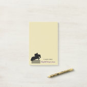 Silhouette "Hunter Jumper" anzeigen Post-it Klebezettel (Auf Schreibtisch)