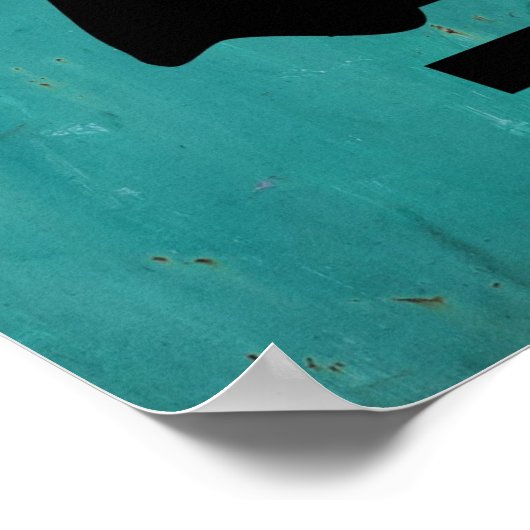 Silhouette "Hunter Jumper" anzeigen Poster (Ecke)