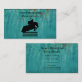 Silhouette "Hunter Jumper" anzeigen Visitenkarte (Vorne/Hinten)