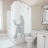 Silhouette im Badezimmer