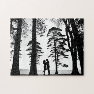 Silhouette im Schwarzwald Puzzle