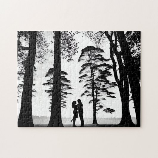 Silhouette im Schwarzwald Puzzle (Horizontal)