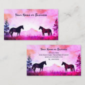 Silhouette im Wasserbereich Visitenkarte (Vorne/Hinten)