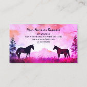 Silhouette im Wasserbereich Visitenkarte (Rückseite)