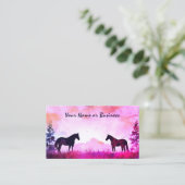 Silhouette im Wasserbereich Visitenkarte (Stehend Vorderseite)