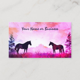 Silhouette im Wasserbereich Visitenkarte