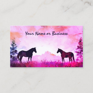 Silhouette im Wasserbereich Visitenkarte