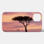 Silhouette image of acacia tree at sunrise Case-Mate iPhone hülle (Rückseite (Horizontal))