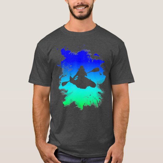 Silhouette in Aktion - Wasser rausholen T-Shirt (Vorderseite)