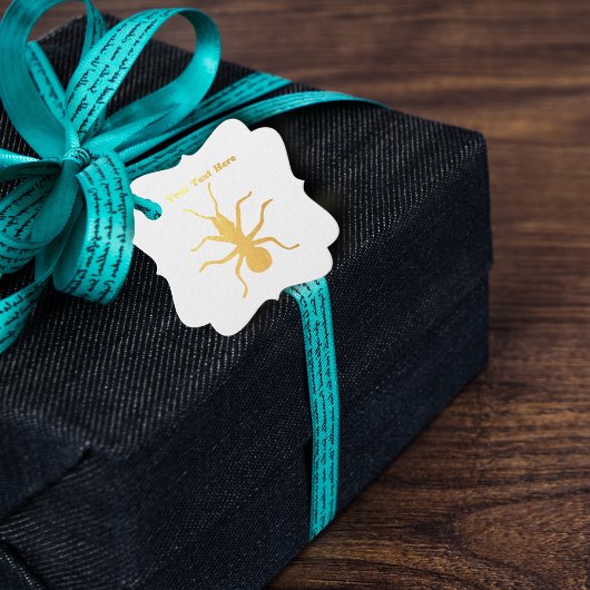 Silhouette in Gold von Big Creepy Crawly Ant Geschenkanhänger