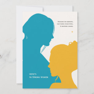 Silhouette Internationale Frauentagskarte Feiertagskarte