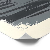 Silhouette Istanbul bei Sunset - Minimalistische S Poster (Ecke)