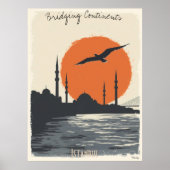 Silhouette Istanbul bei Sunset - Minimalistische S Poster (Vorne)