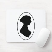 Silhouette Janes Austens Mousepad (Mit Mouse)
