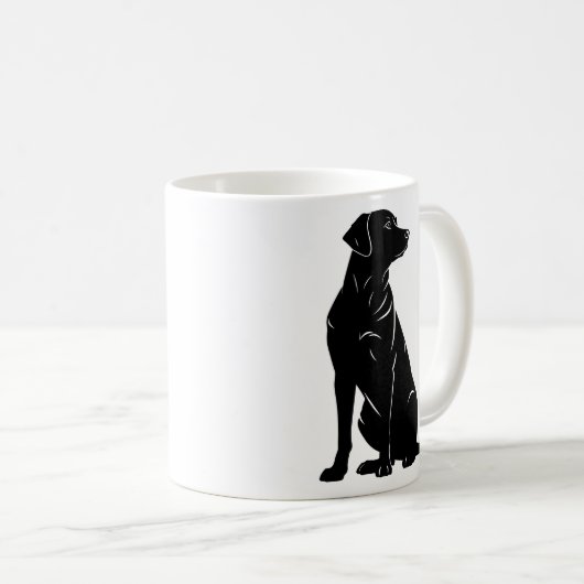 Silhouette Kaffeetasse (VorderseiteRechts)