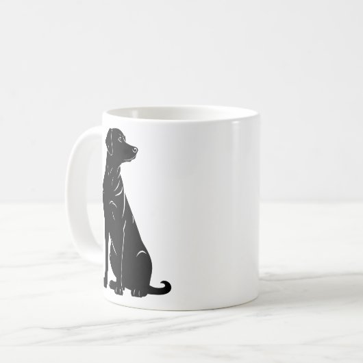 Silhouette Kaffeetasse (Vorderseite Links)