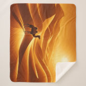 Silhouette Kamm sonniges Ägypten Mittelost Sherpadecke (Vorderseite)