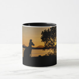 Silhouette Känguru Tasse
