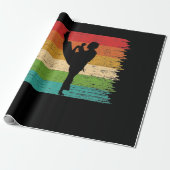 Silhouette Karate Belt Colors Geschenkpapier (Ungerollt)