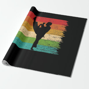 Silhouette Karate Belt Colors Geschenkpapier