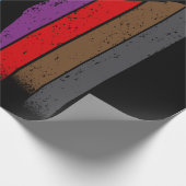 Silhouette Karate Belt Colors Geschenkpapier (Ecke)