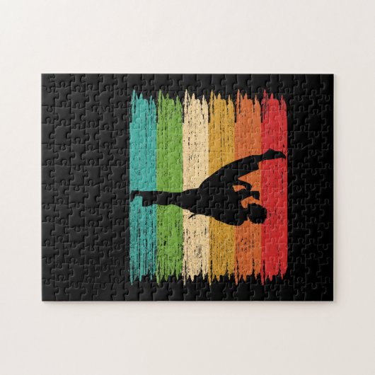 Silhouette Karate Belt Colors Puzzle (Horizontal)