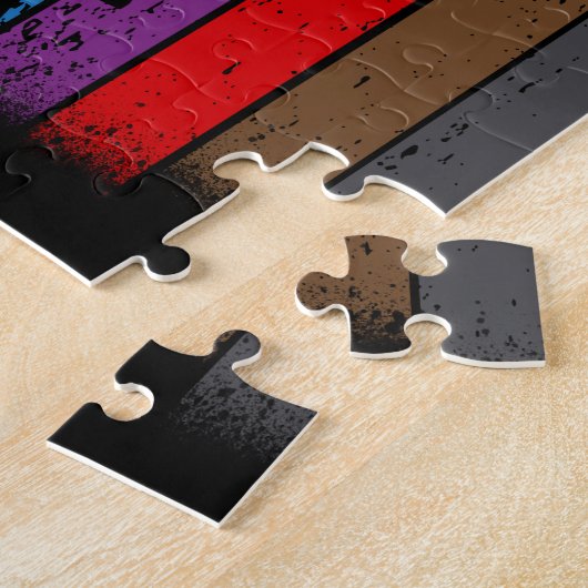 Silhouette Karate Belt Colors Puzzle (Seite)