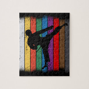 Silhouette Karate Belt Colors Puzzle
