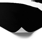 Silhouette Karate Fighter Shotokan Kampfkunst Ta Poster (Ecke)