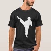 Silhouette Karate Fighter Shotokan Kampfkunst Ta T-Shirt (Vorderseite)