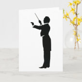 Silhouette Karte (Gelbe Blume)