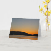 Silhouette Karte (Gelbe Blume)