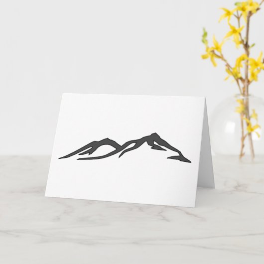 Silhouette Karte (Gelbe Blume)