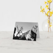 Silhouette Karte (Gelbe Blume)