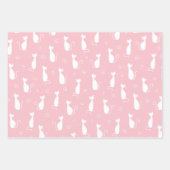 Silhouette Katzen Pastellfarben Jeder Anlass Geschenkpapier Set (Vorderseite 2)