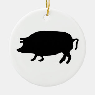 Silhouette Keramik Ornament